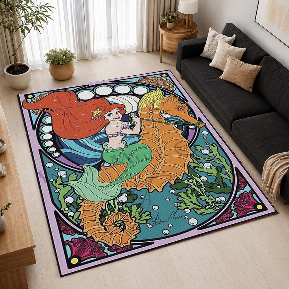 The Little Mermaid Ariel 01 Area Rug - The Little Mermaid Floor Mat 2