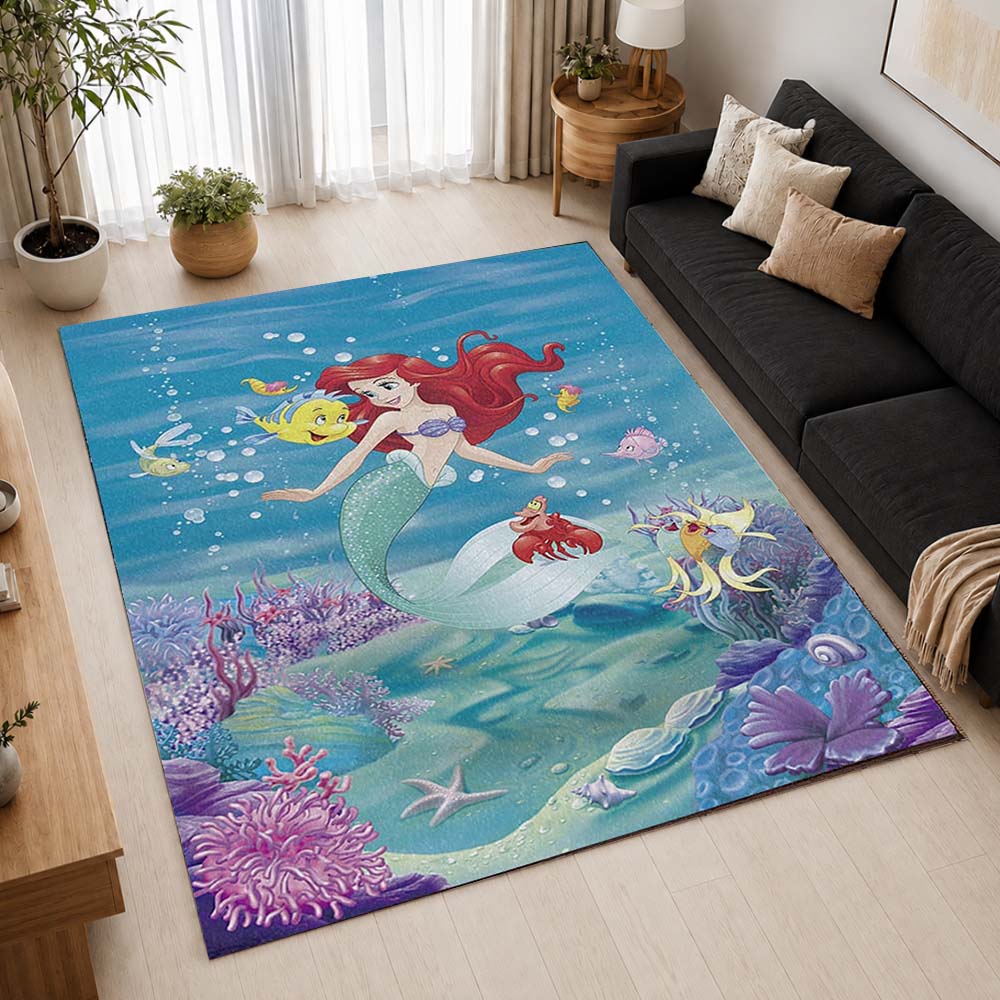 The Little Mermaid Ariel 10 Area Rug - The Little Mermaid Floor Mat 2