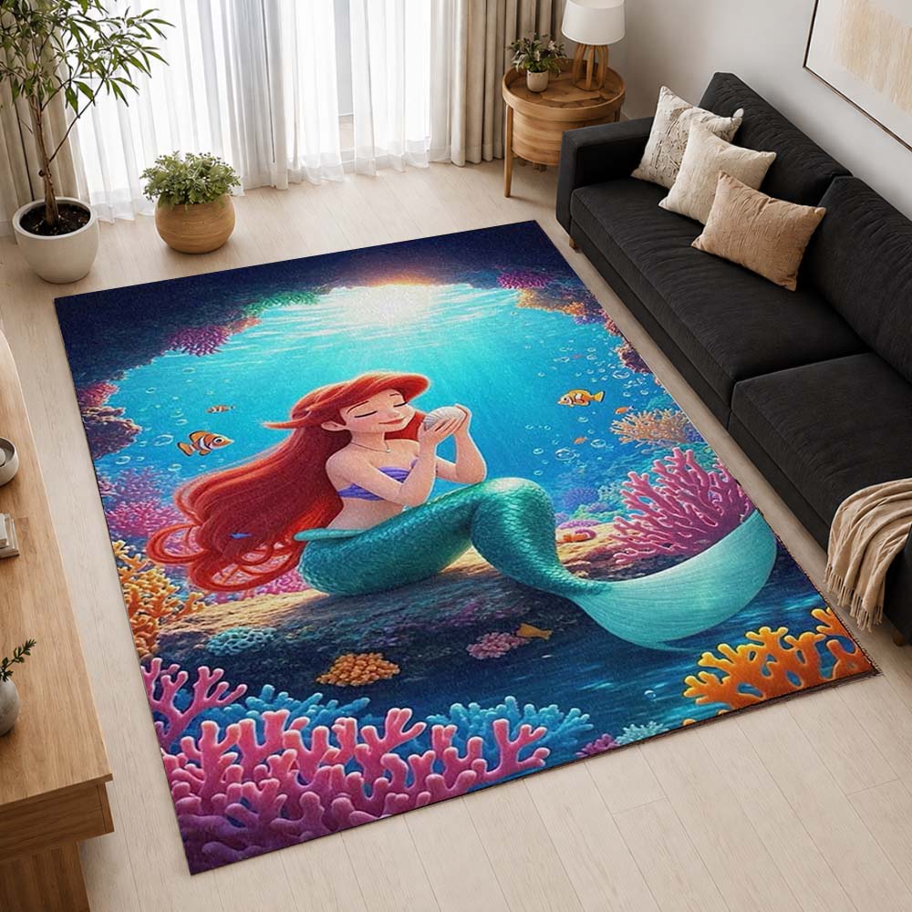 The Little Mermaid Ariel 16 Area Rug - The Little Mermaid Floor Mat 2