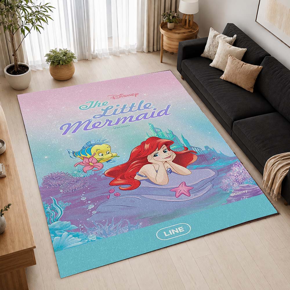 The Little Mermaid Ariel 17 Area Rug - The Little Mermaid Floor Mat 2