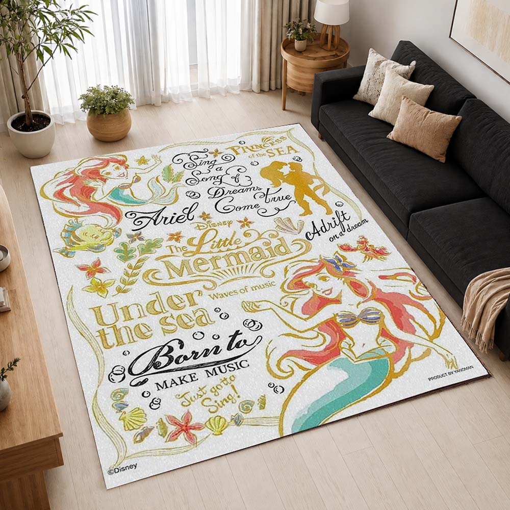 The Little Mermaid Ariel 24 Area Rug - The Little Mermaid Floor Mat 2