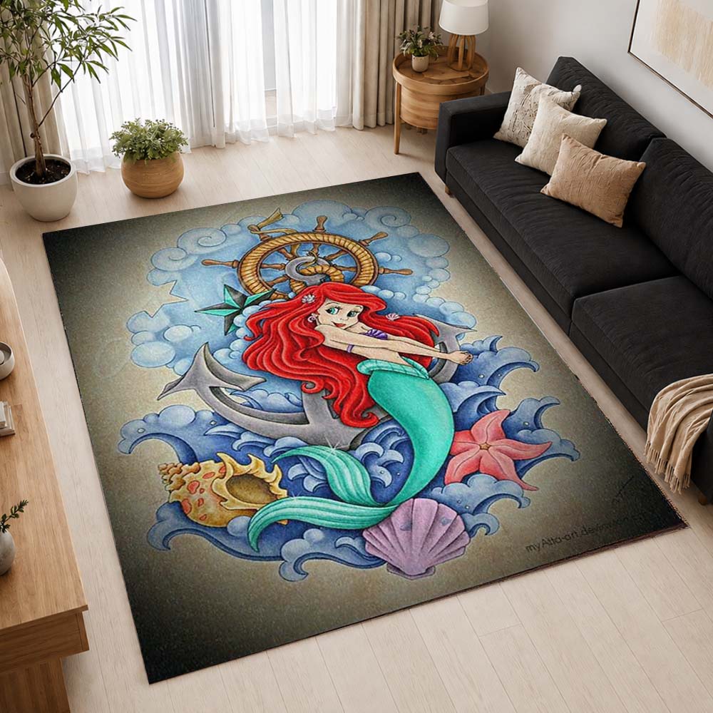 The Little Mermaid Ariel 26 Area Rug - The Little Mermaid Floor Mat 2