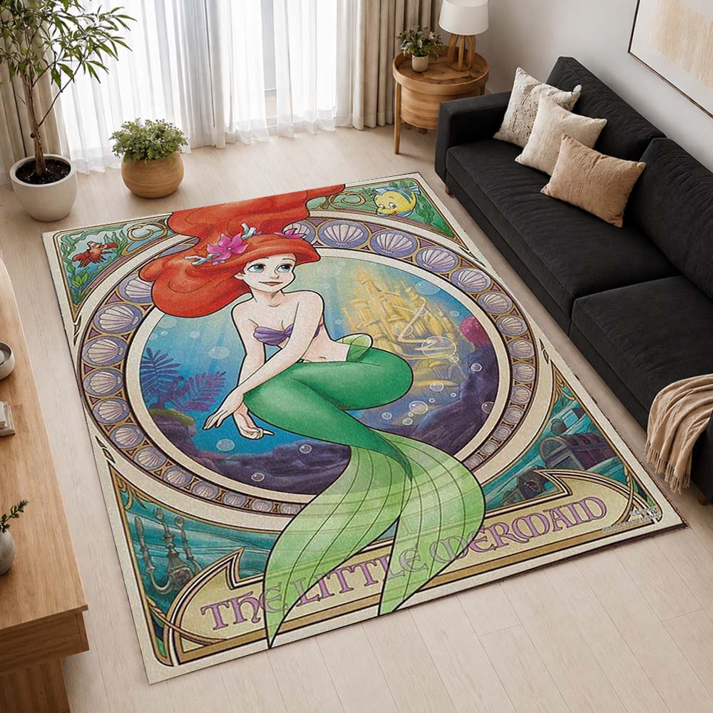 The Little Mermaid Ariel 27 Area Rug - The Little Mermaid Floor Mat 2