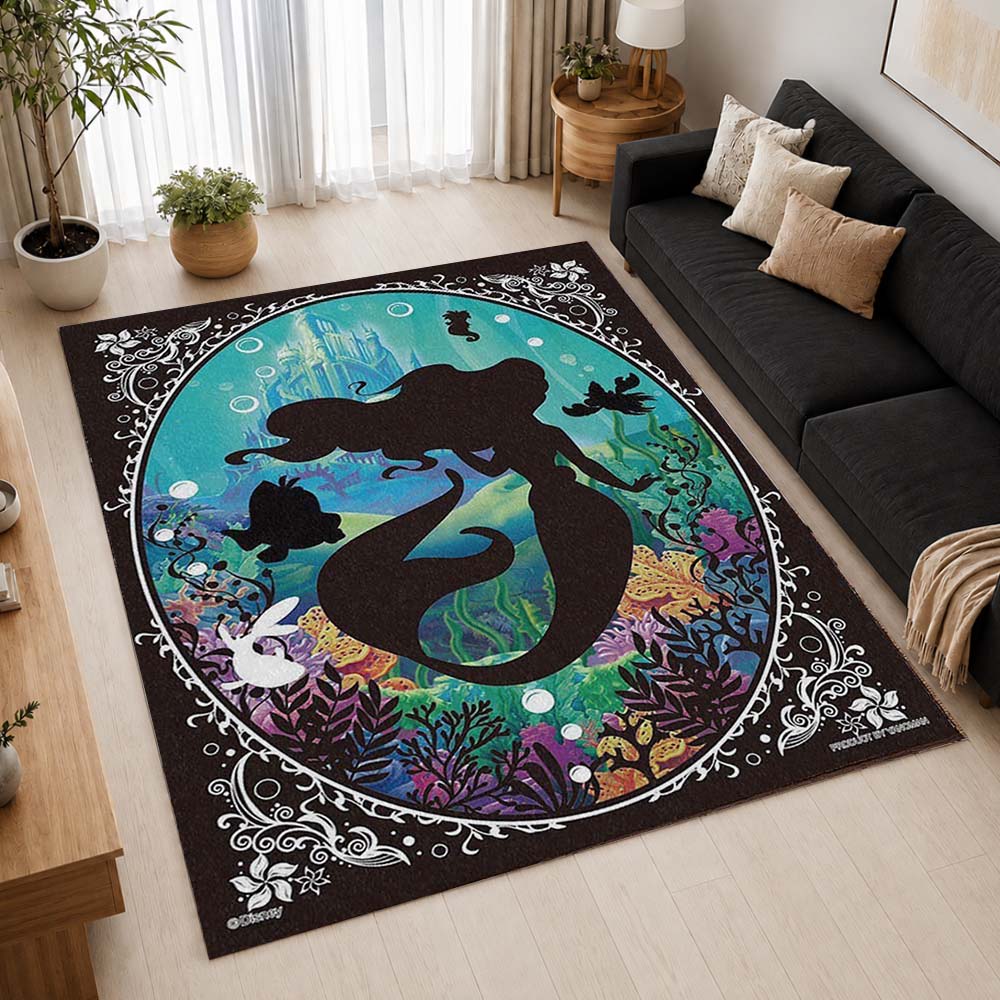 The Little Mermaid Ariel 28 Area Rug - The Little Mermaid Floor Mat 2