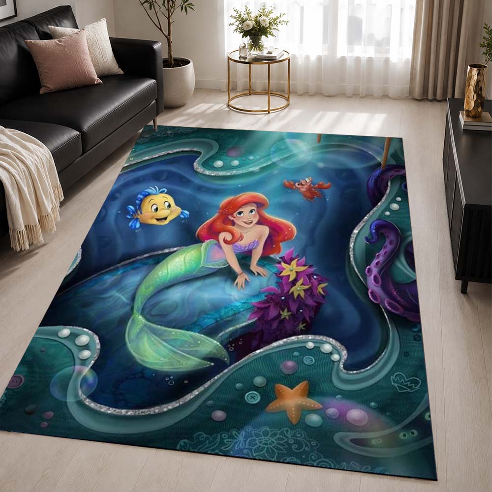 The Little Mermaid Ariel 29 Area Rug - The Little Mermaid Floor Mat