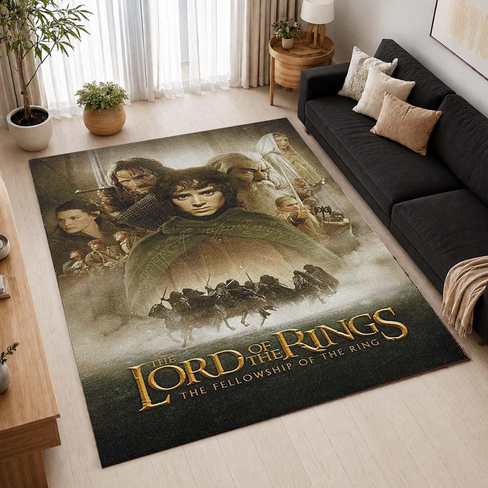 The Lord Of The Rings The Fellowship Of The Ring 3 Area Rug - The Lord of the Rings Floor Mat 2