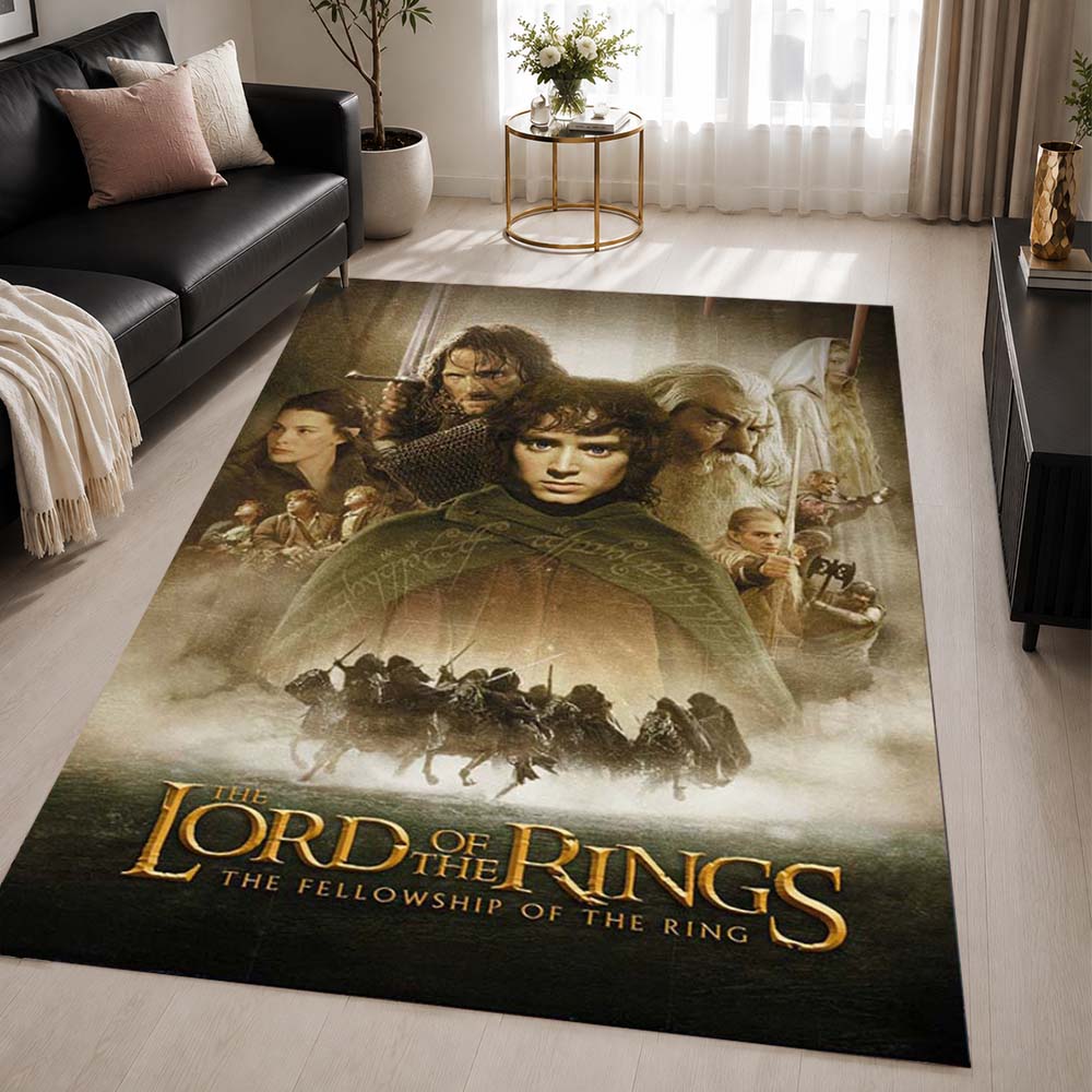 The Lord Of The Rings The Fellowship Of The Ring 3 Area Rug - The Lord of the Rings Floor Mat