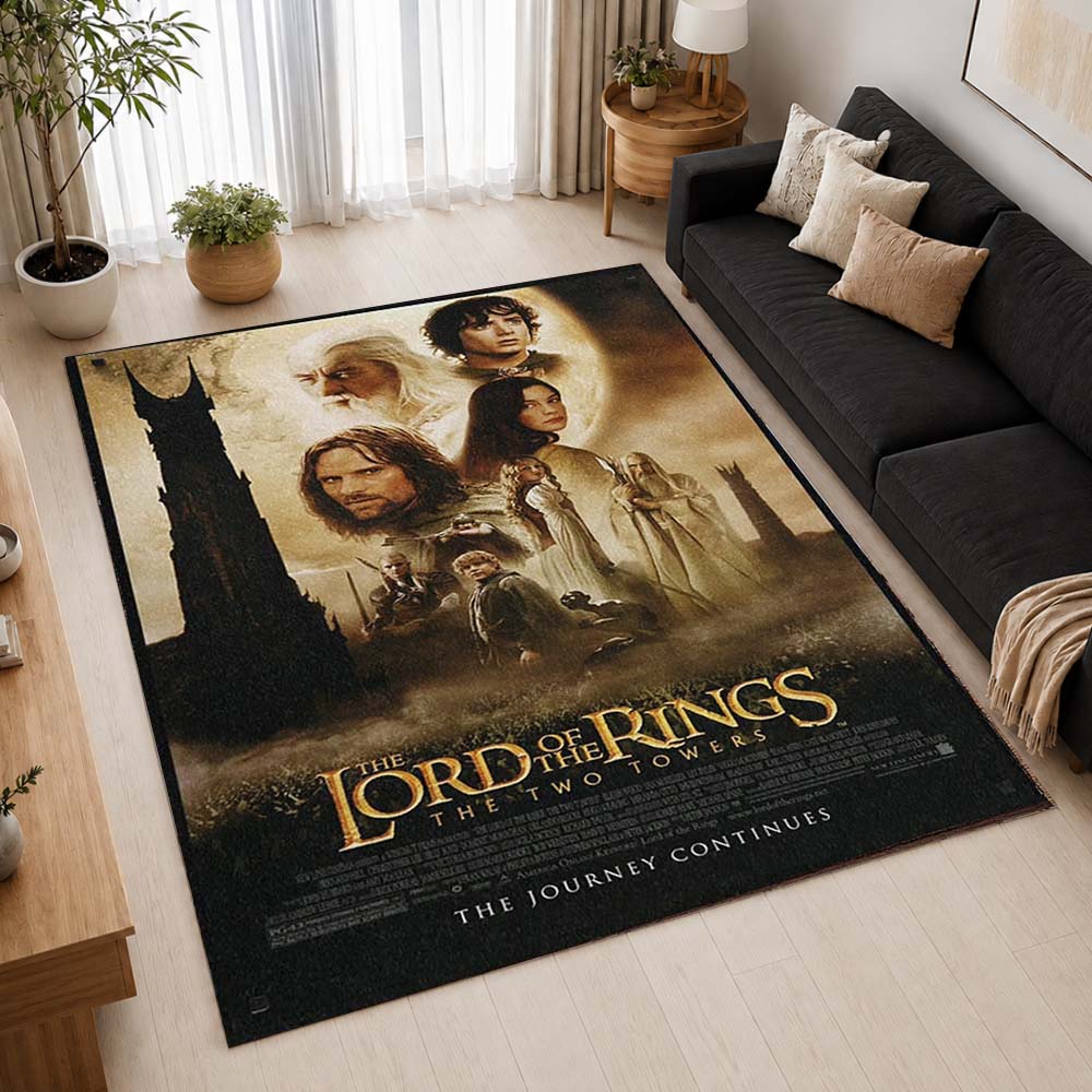 The Lord of The Rings The Two Towers The Journey Continues Area Rug - The Lord of the Rings Floor Mat 2