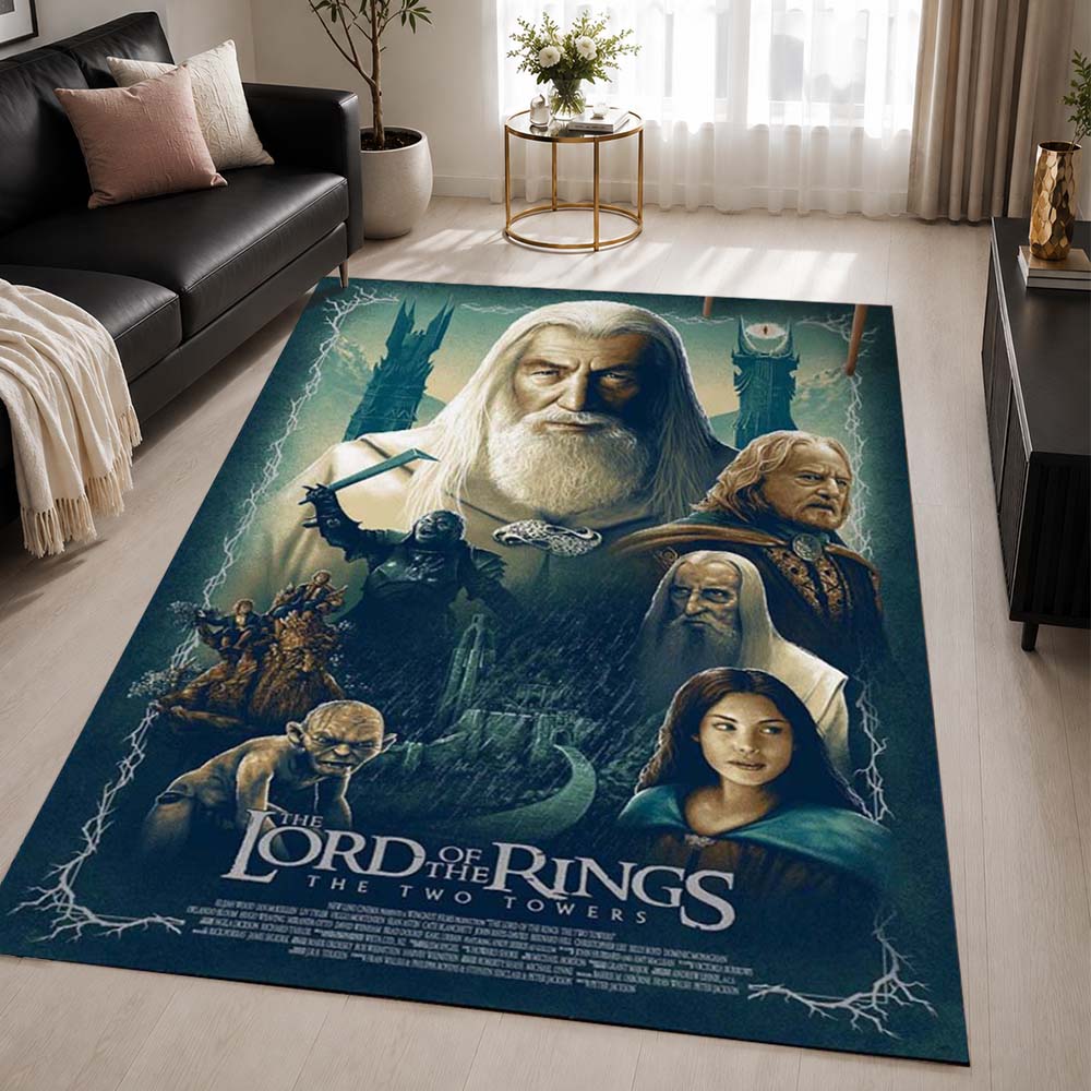 The Lord of The Rings The Two Towers Area Rug - The Lord of the Rings Floor Mat