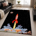 The Moon Rocket The Adventures of Tintin 5 Area Rug - The Adventures of Tintin Floor Mat