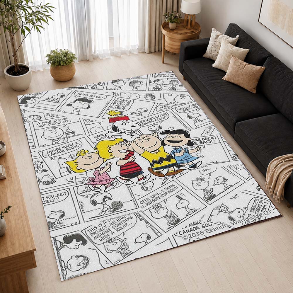 The Peanuts Characters 3 Area Rug - The Peanuts Floor Mat 2