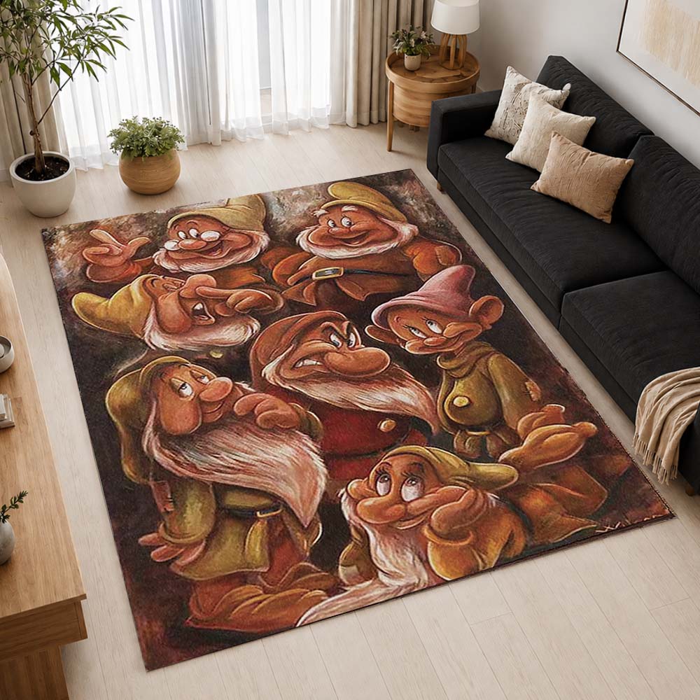 The Seven Dwarfs in Snow White Disney 03 Area Rug - Snow White Floor Mat 2