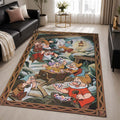 The Seven Dwarfs in Snow White Disney 1 Area Rug - Snow White Floor Mat