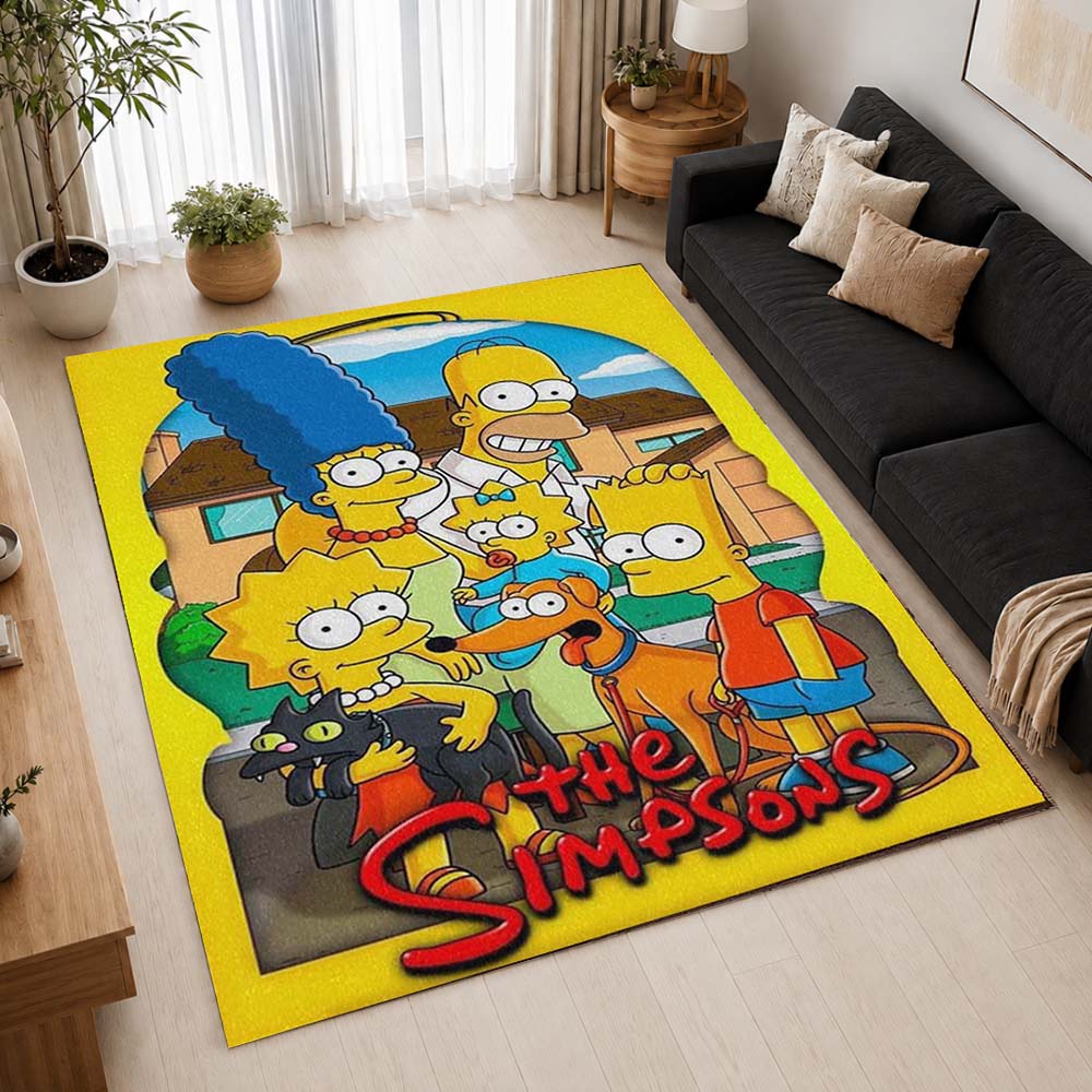 The Simpsons All Characters 03 Area Rug - The Simpsons Floor Mat 2