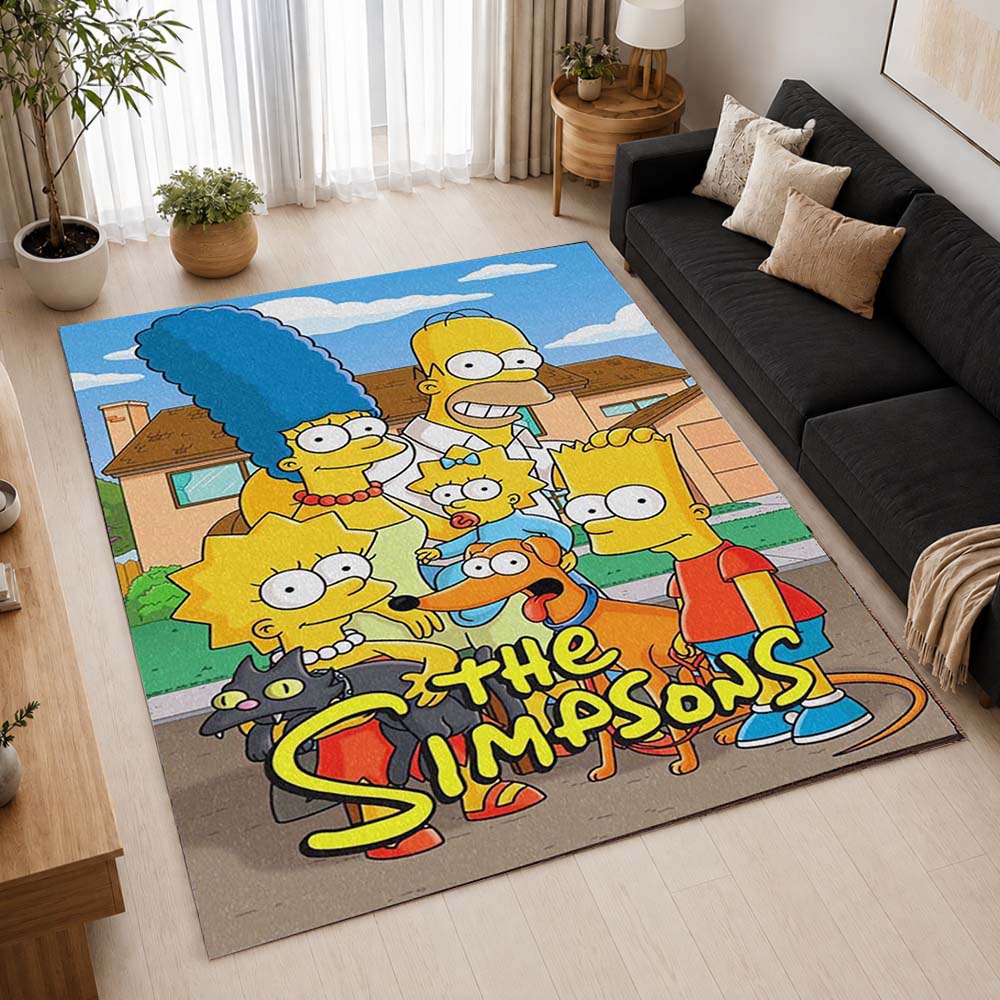 The Simpsons All Characters 04 Area Rug - The Simpsons Floor Mat 2