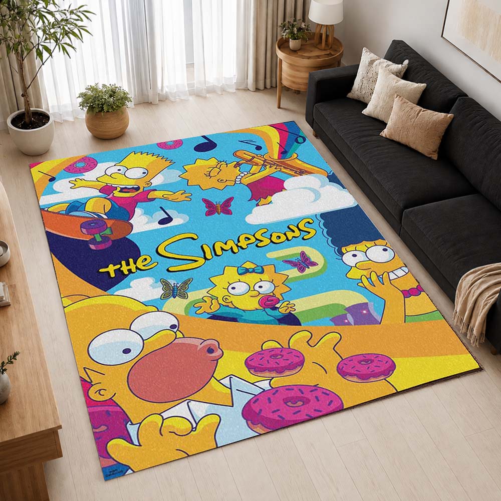 The Simpsons All Characters 05 Area Rug - The Simpsons Floor Mat 2