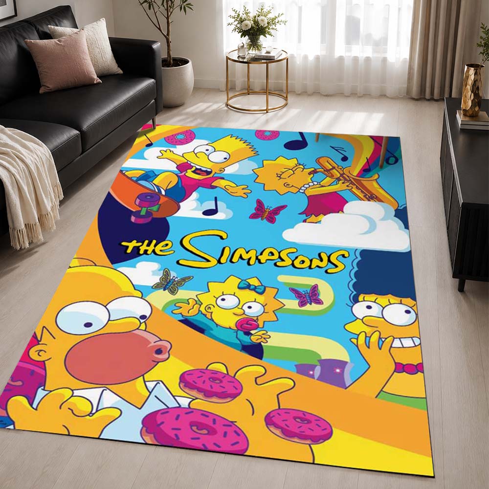 The Simpsons All Characters 05 Area Rug - The Simpsons Floor Mat