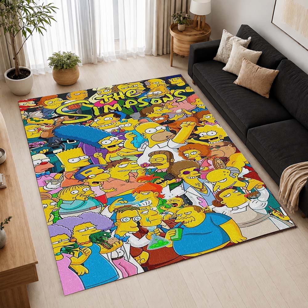 The Simpsons All Characters 06 Area Rug - The Simpsons Floor Mat 2