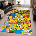 The Simpsons All Characters 06 Area Rug - The Simpsons Floor Mat