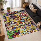 The Simpsons All Characters 07 Area Rug - The Simpsons Floor Mat 2