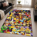 The Simpsons All Characters 07 Area Rug - The Simpsons Floor Mat