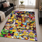 The Simpsons All Characters 07 Area Rug - The Simpsons Floor Mat