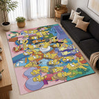 The Simpsons All Characters 08 Area Rug - The Simpsons Floor Mat 2