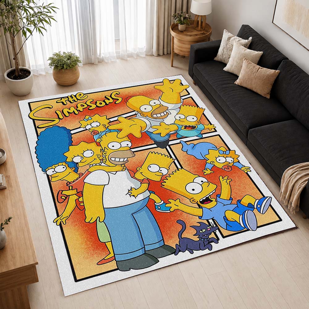 The Simpsons All Characters 1 Area Rug - The Simpsons Floor Mat 2