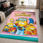 The Simpsons All Characters 10 Area Rug - The Simpsons Floor Mat