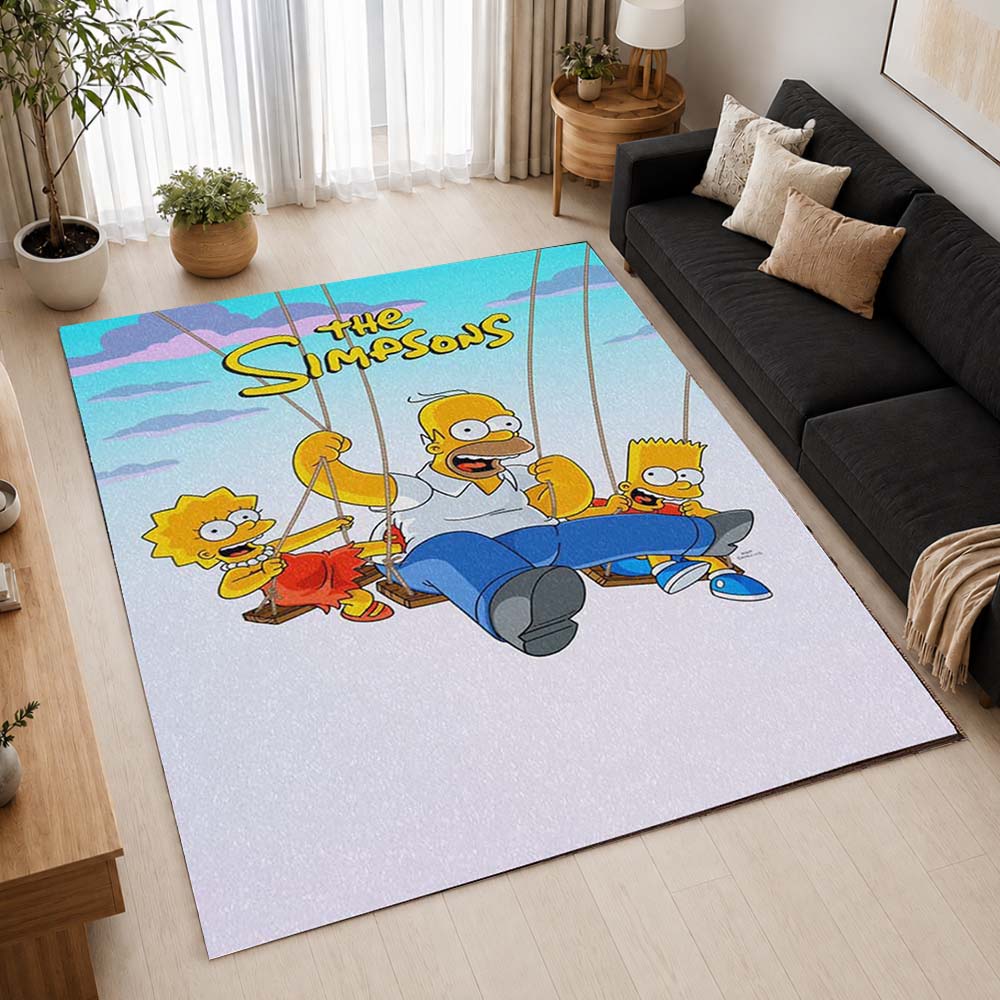 The Simpsons All Characters 11 Area Rug - The Simpsons Floor Mat 2