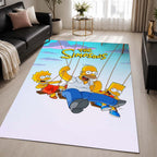 The Simpsons All Characters 11 Area Rug - The Simpsons Floor Mat