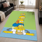 The Simpsons All Characters 13 Area Rug - The Simpsons Floor Mat