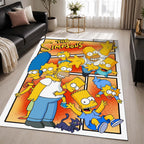 The Simpsons All Characters 1 Area Rug - The Simpsons Floor Mat