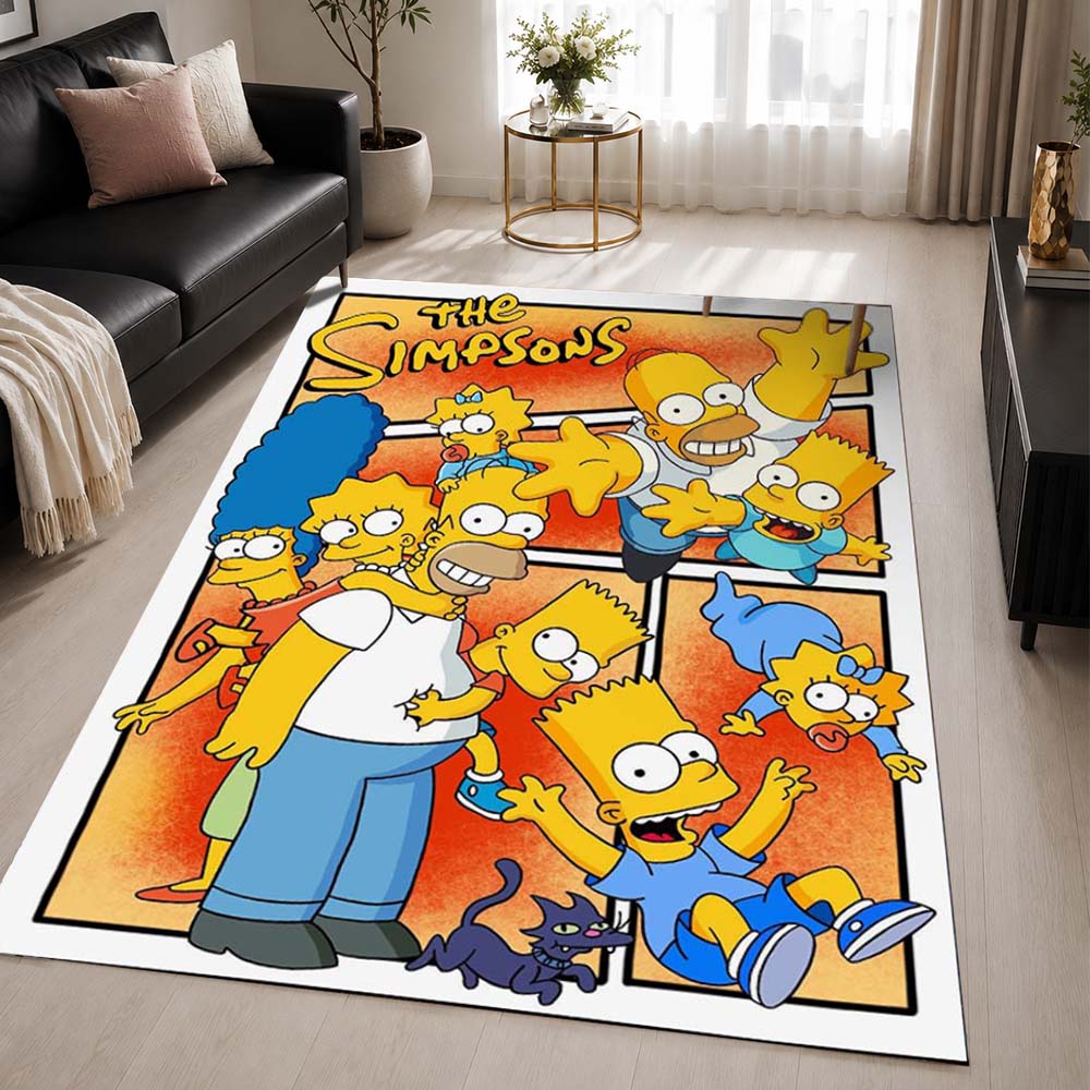 The Simpsons All Characters 1 Area Rug - The Simpsons Floor Mat