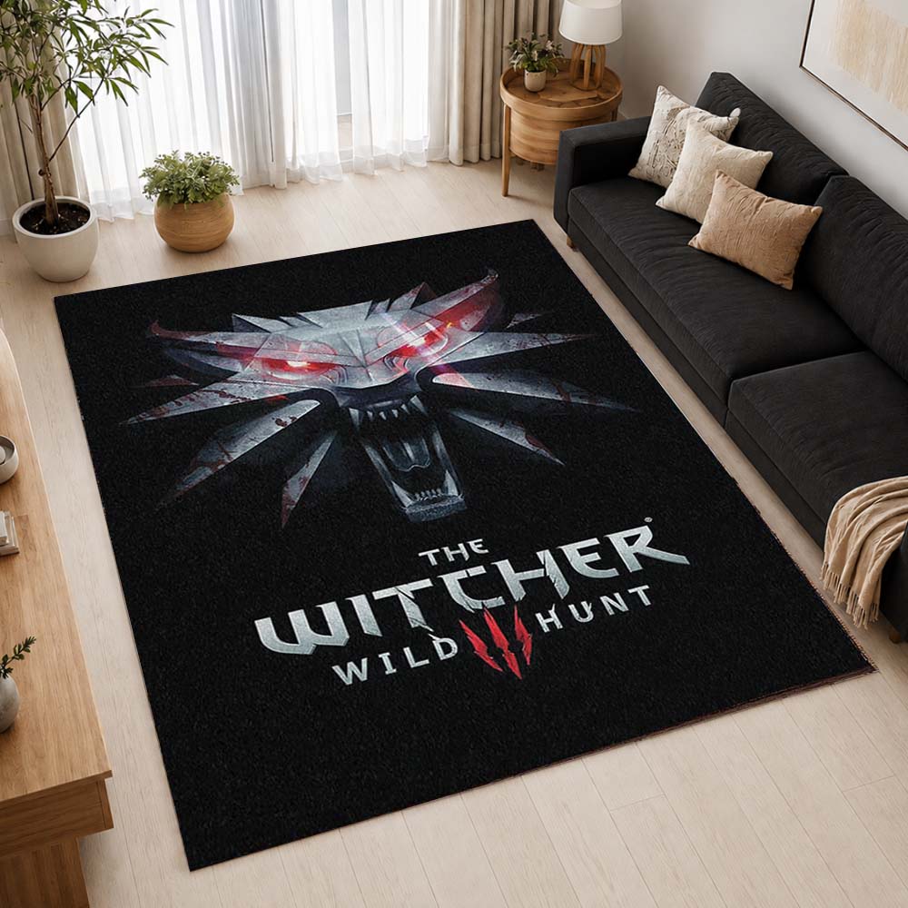 The Witcher Wild Hunt Wolf 1 Area Rug - The Witcher Floor Mat 2