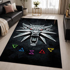 The Witcher Wolf in Game Area Rug - The Witcher Floor Mat