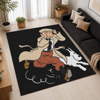 Tintin and Milou Snowy 2 Area Rug - The Adventures of Tintin Floor Mat 2