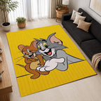 Tom And Jerry Cartoon Characters 03 Area Rug - Tom and Jerry Floor Mat 2