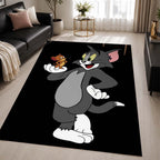 Tom And Jerry Cartoon Characters 05 Area Rug - Tom and Jerry Floor Mat