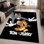 Tom And Jerry Cartoon Characters 06 Area Rug - Tom and Jerry Floor Mat
