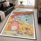 Tom And Jerry Cartoon Characters 09 Area Rug - Tom and Jerry Floor Mat