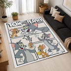 Tom And Jerry Cartoon Characters 11 Area Rug - Tom and Jerry Floor Mat 2