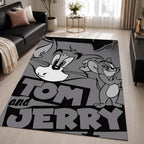 Tom And Jerry Cartoon Characters 13 Area Rug - Tom and Jerry Floor Mat