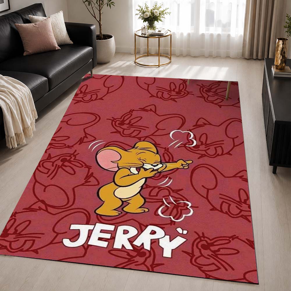 Tom And Jerry Cartoon Characters 16 Area Rug - Tom and Jerry Floor Mat