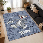 Tom And Jerry Cartoon Characters 17 Area Rug - Tom and Jerry Floor Mat 2