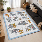 Tom And Jerry Cartoon Characters 19 Area Rug - Tom and Jerry Floor Mat 2