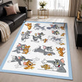 Tom And Jerry Cartoon Characters 19 Area Rug - Tom and Jerry Floor Mat