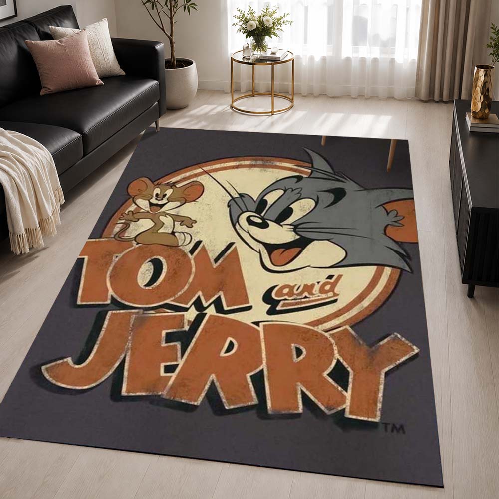Tom And Jerry Cartoon Characters 23 Area Rug - Tom and Jerry Floor Mat