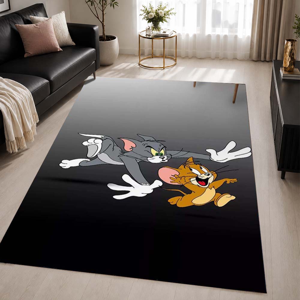 Tom And Jerry Cartoon Characters 26 Area Rug - Tom and Jerry Floor Mat