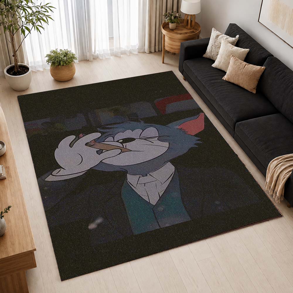 Tom Cartoon Character Area Rug - Tom and Jerry Floor Mat 2